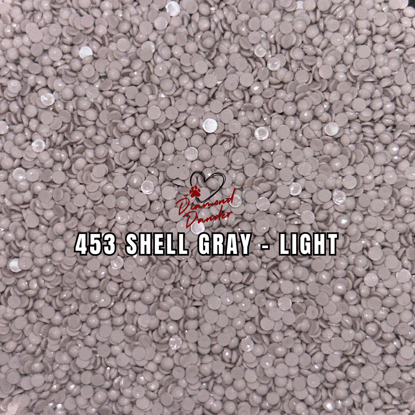 Diamond Dander: 453 Shell Gray - Light - Round Drill