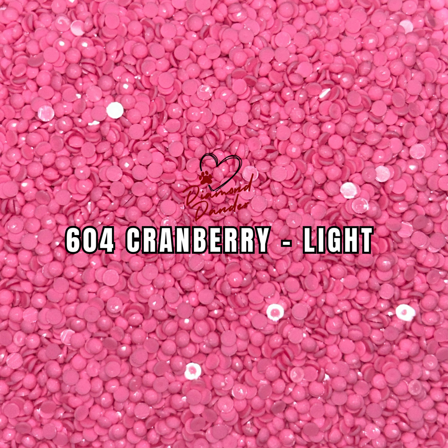 Diamond Dander: 604 Cranberry - Light - Round Drill
