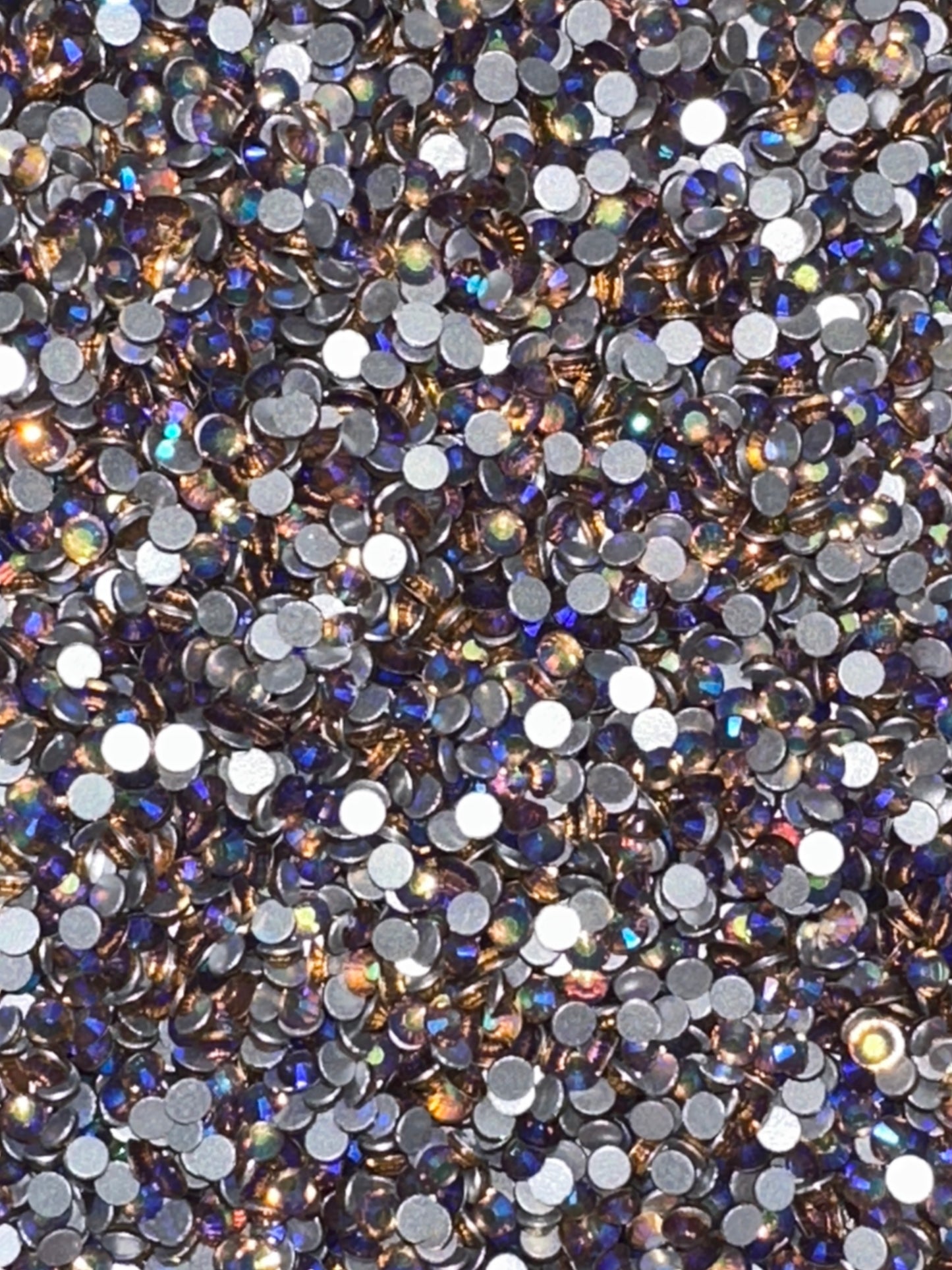 Diamond Dander: Filler Light Colorado Topaz AB Glass Rhinestones