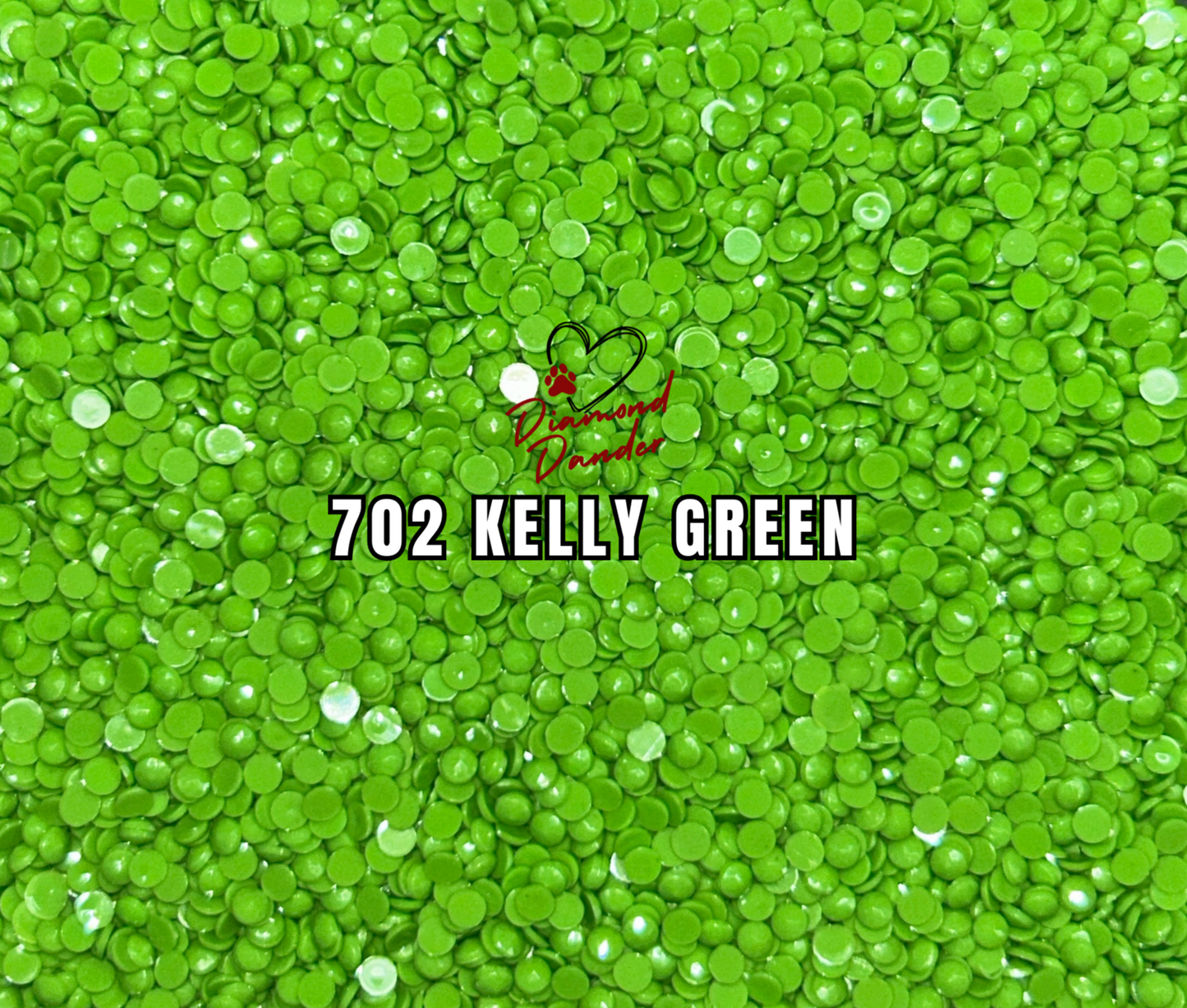 Diamond Dander: 702 Kelly Green - Round Drill