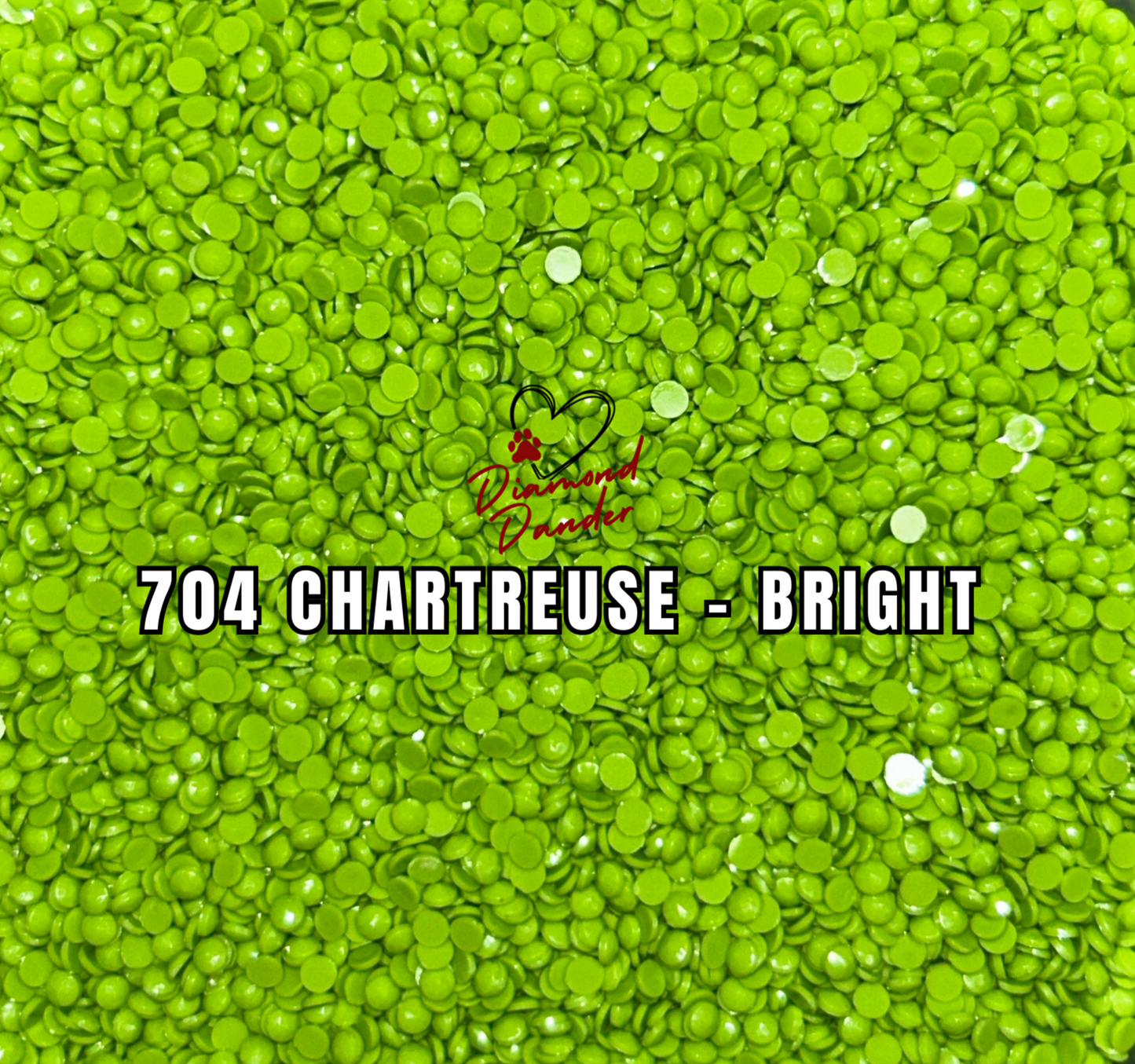 Diamond Dander: 704 Chartreuse - Bright - Round Drill