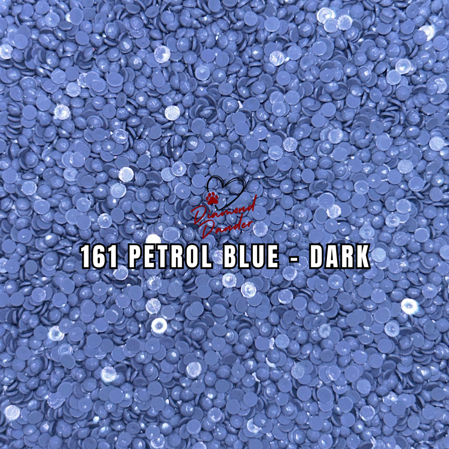 Diamond Dander: 161 Petrol Blue - Dark - Round Drill