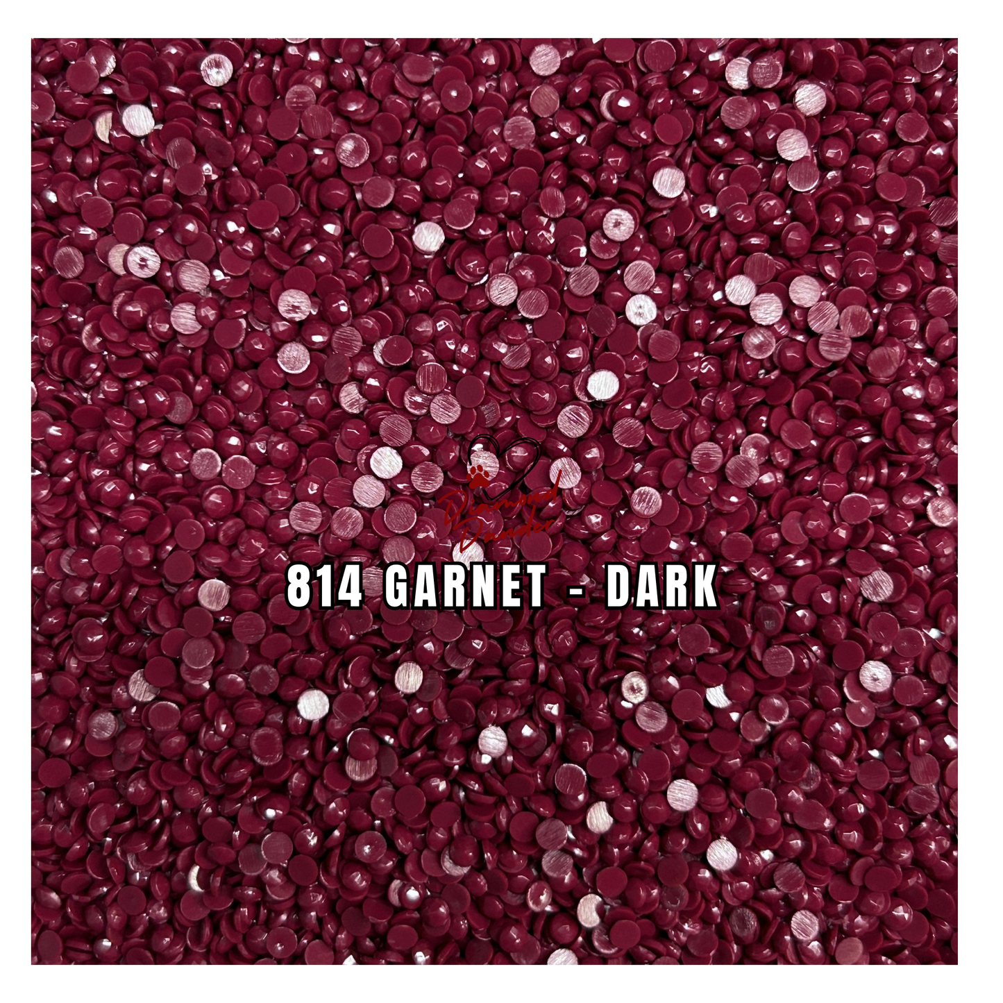 Diamond Dander: 814 Garnet - Dark - Round Drill