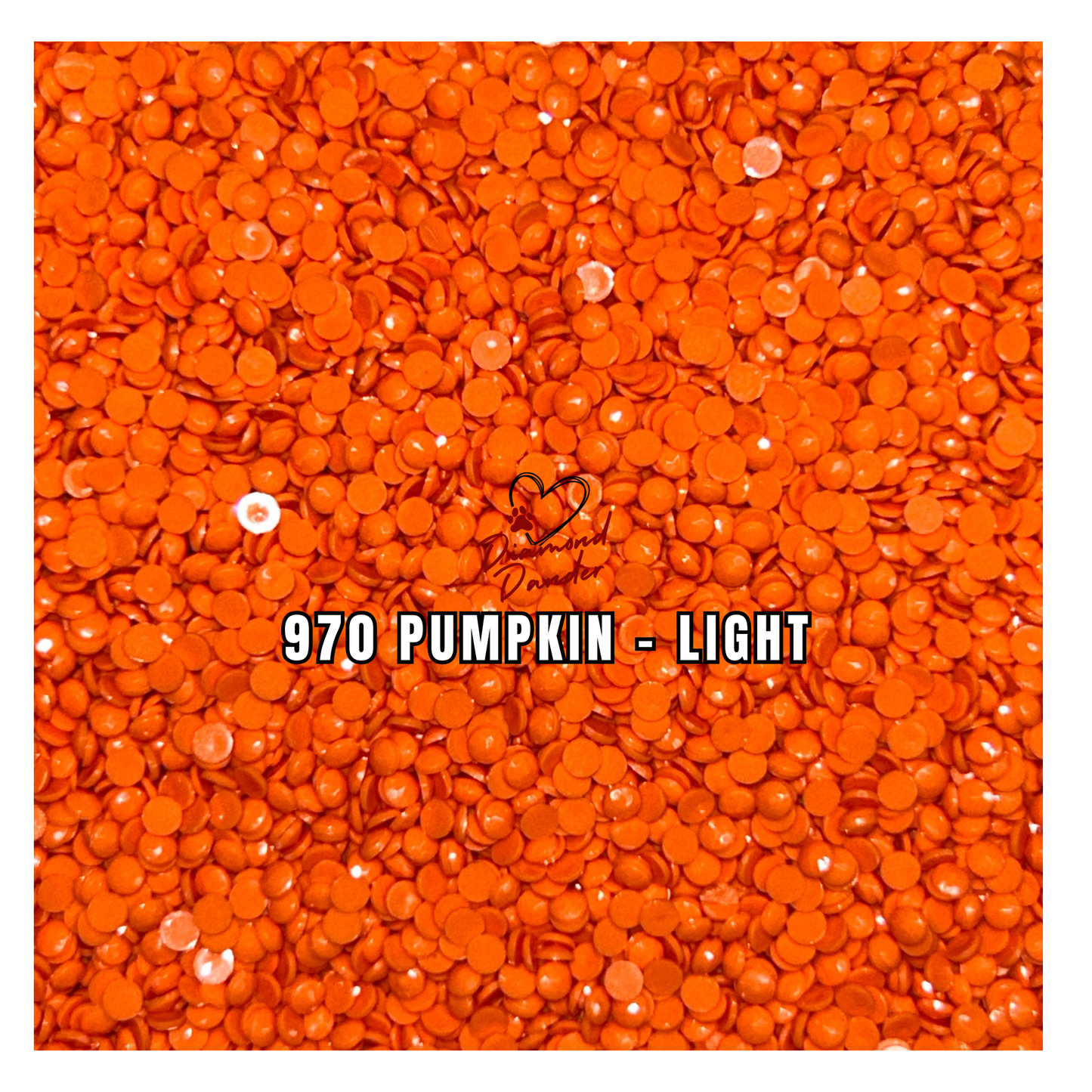 Diamond Dander: 970 Pumpkin - Light - Round Drill
