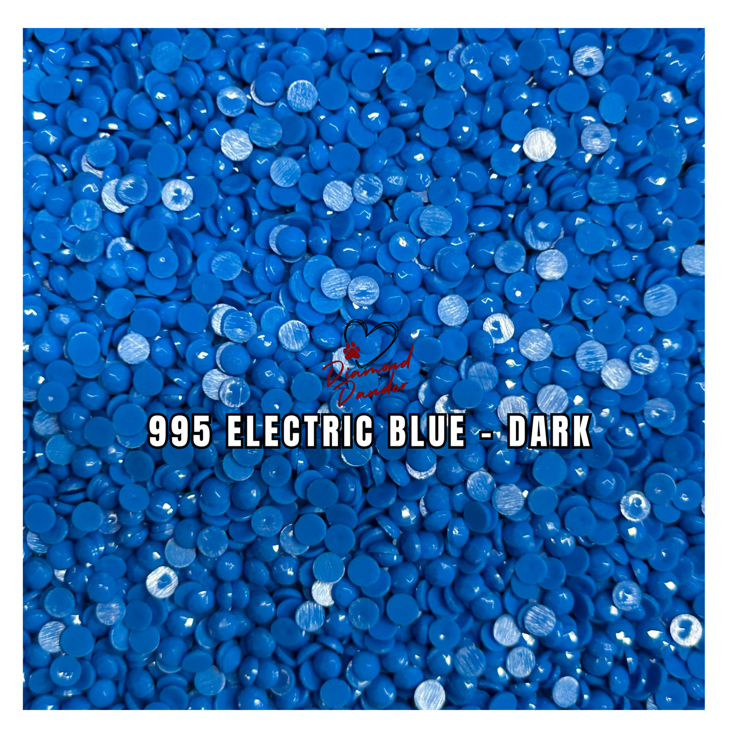 Diamond Dander: 995 Electric Blue - Dark - Round Drill