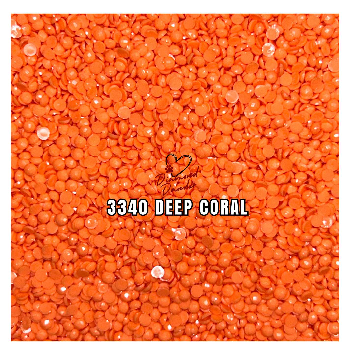 Diamond Dander: 3340 Deep Coral - Round Drill