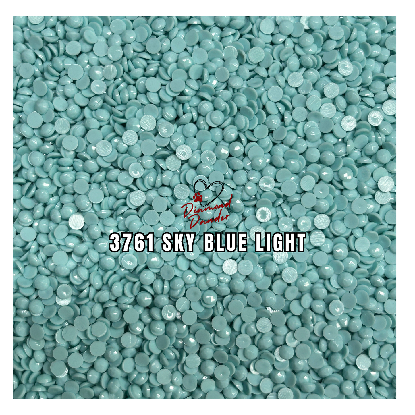 Diamond Dander: 3761 Sky Blue Light - Round Drill