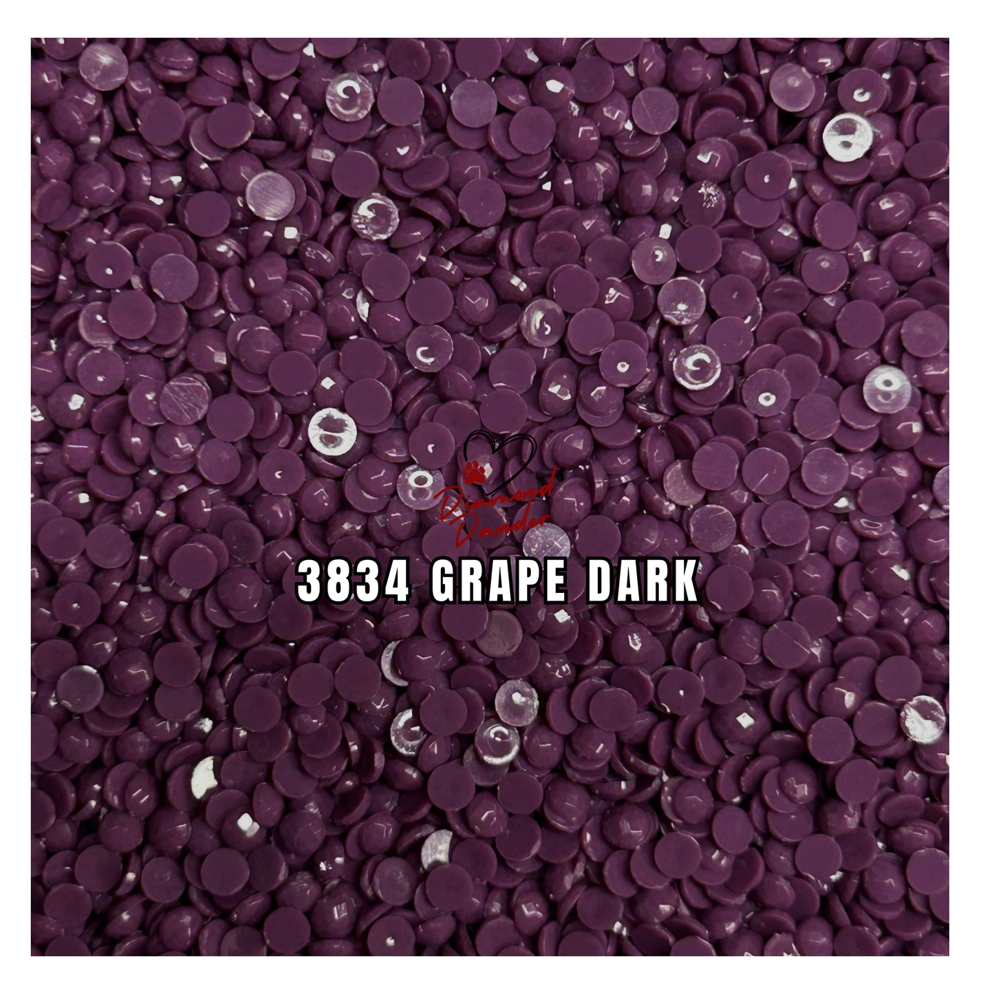 Diamond Dander: 3834 Grape Dark Round Drill
