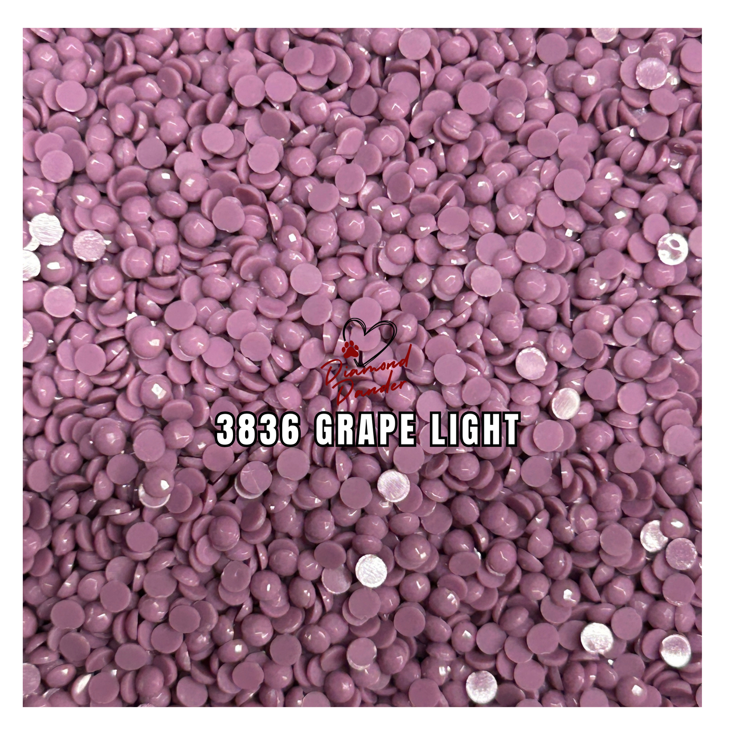 Diamond Dander: 3836 Grape Light - Round Drill