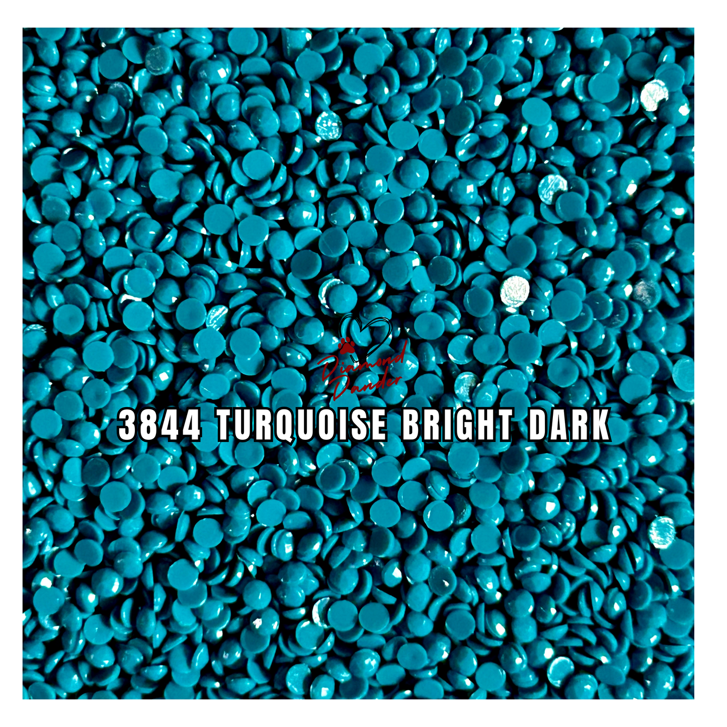 Diamond Dander: 3844 Turquoise Bright Dark - Round Drill