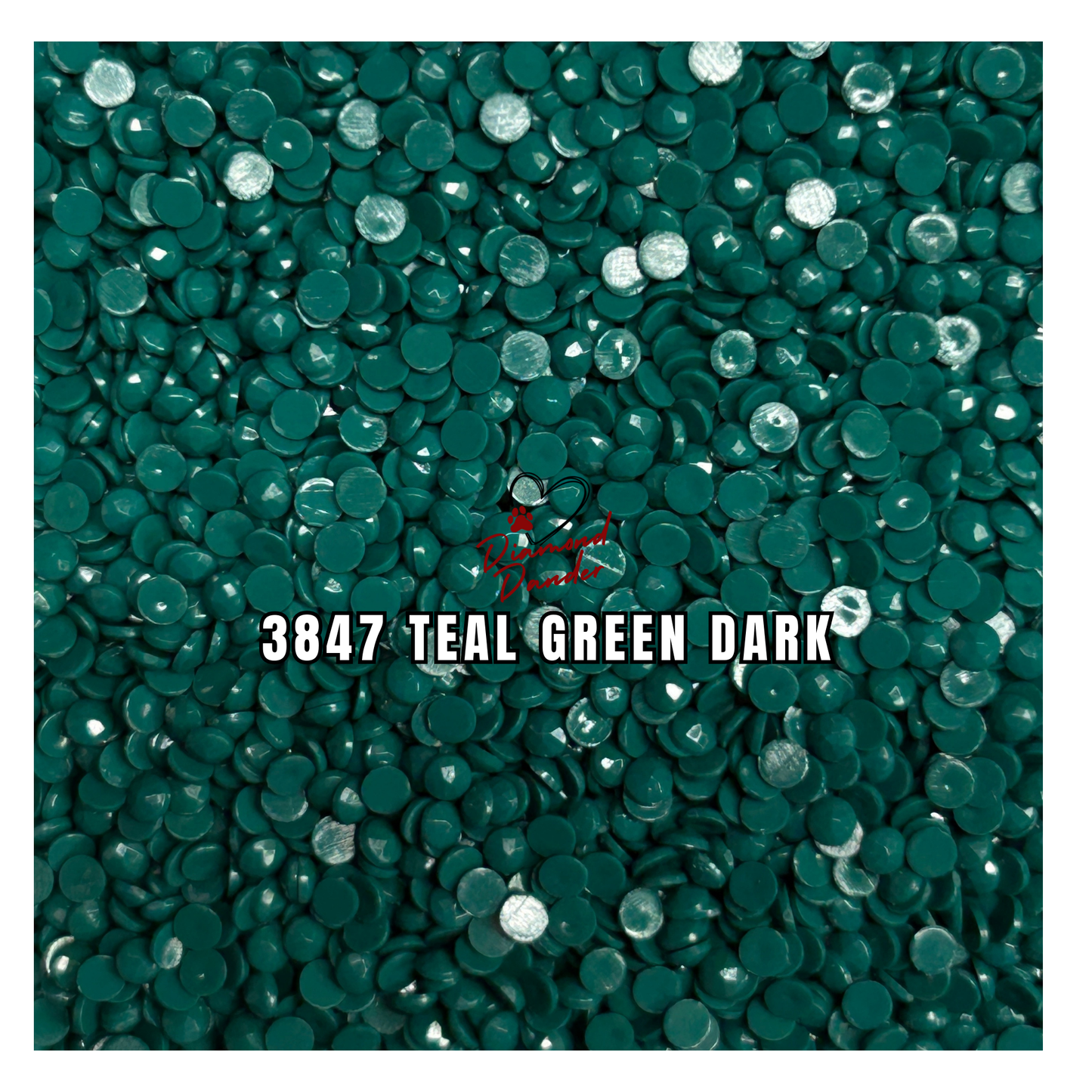 Diamond Dander: 3847 Teal Green Dark - Round Drill