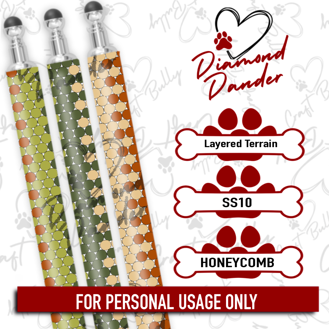 Layered Terrain diamond art pen template mockup by Diamond Dander