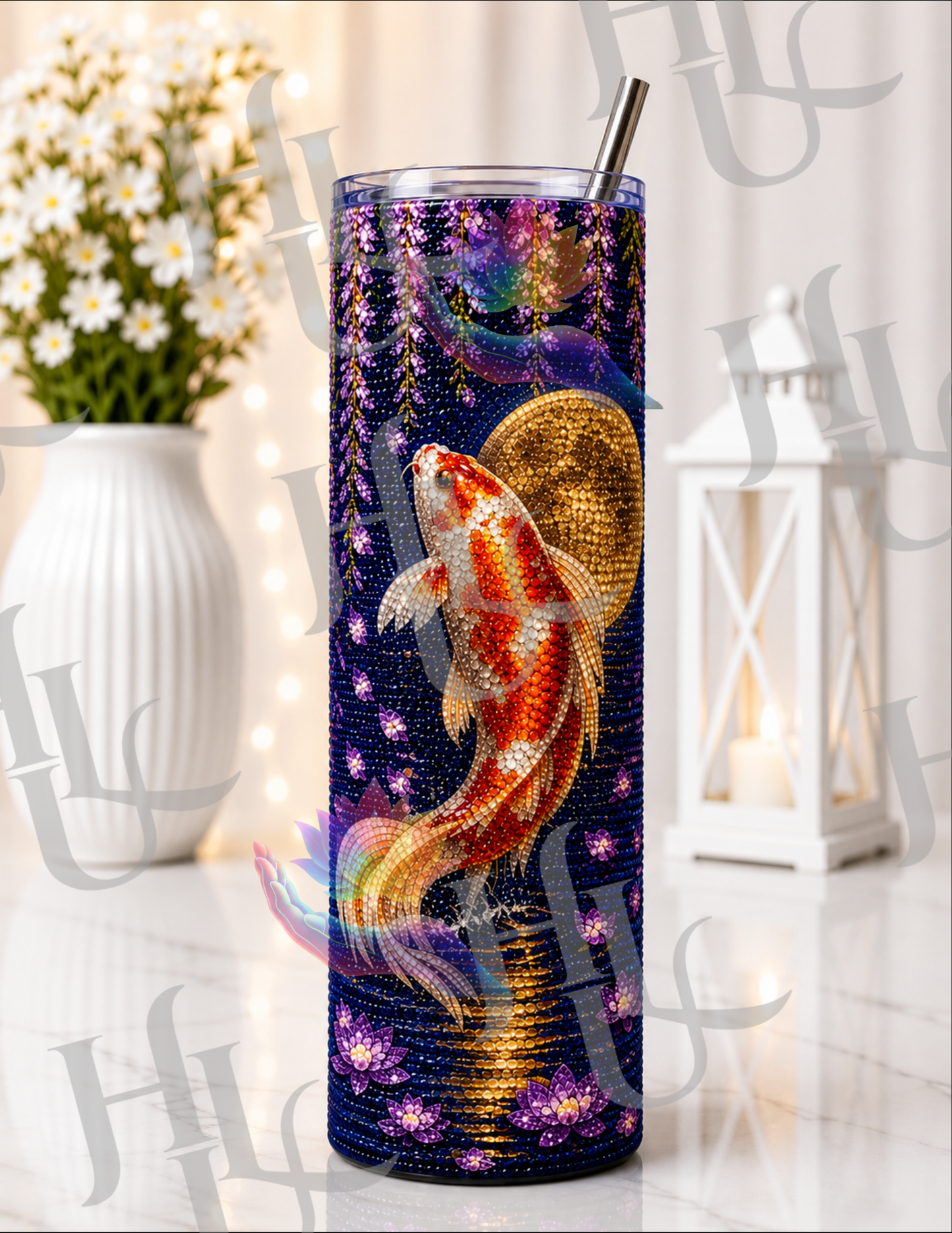 Lunar Koi diamond art canvas