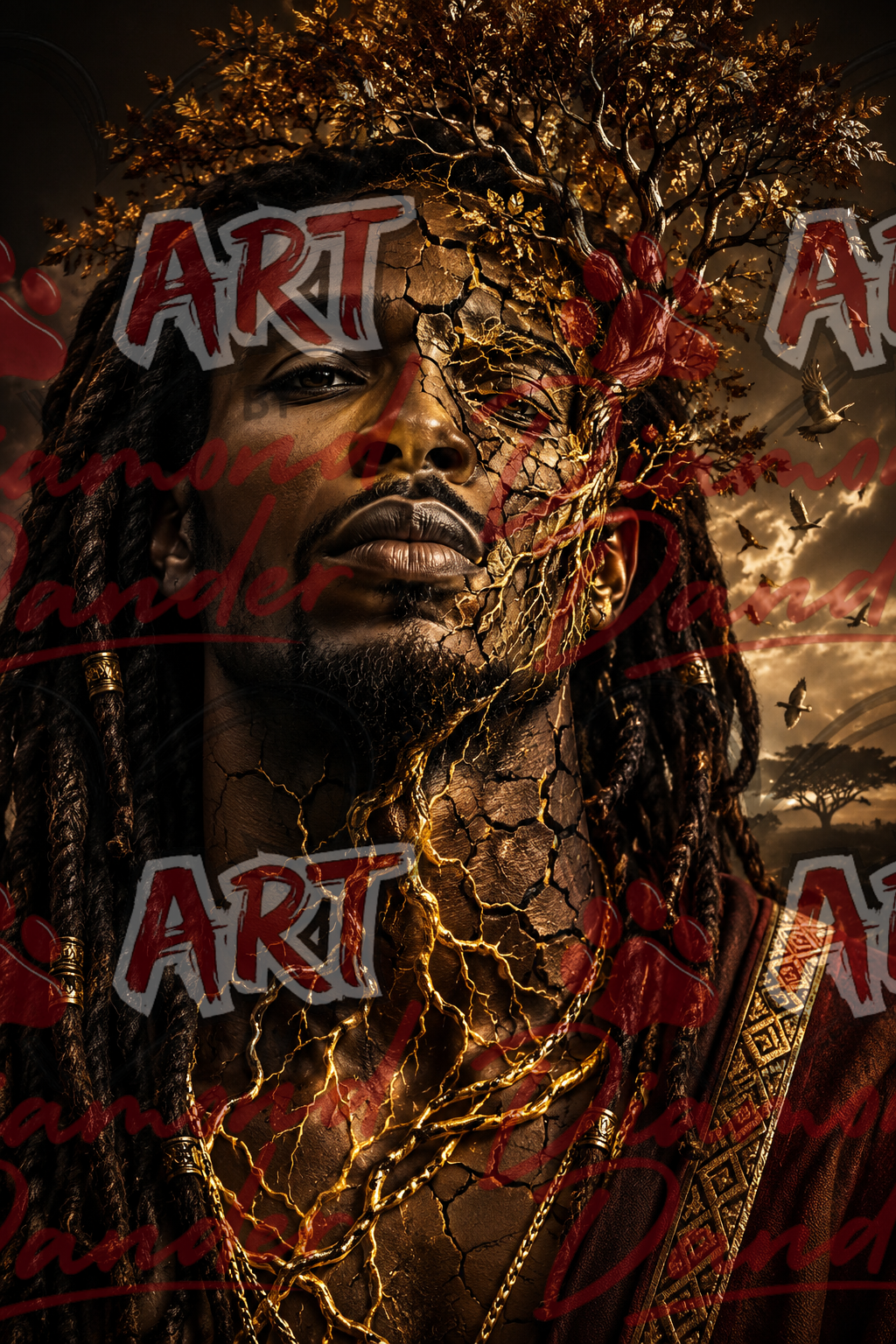 Art By Diamond Dander - Roots of a King