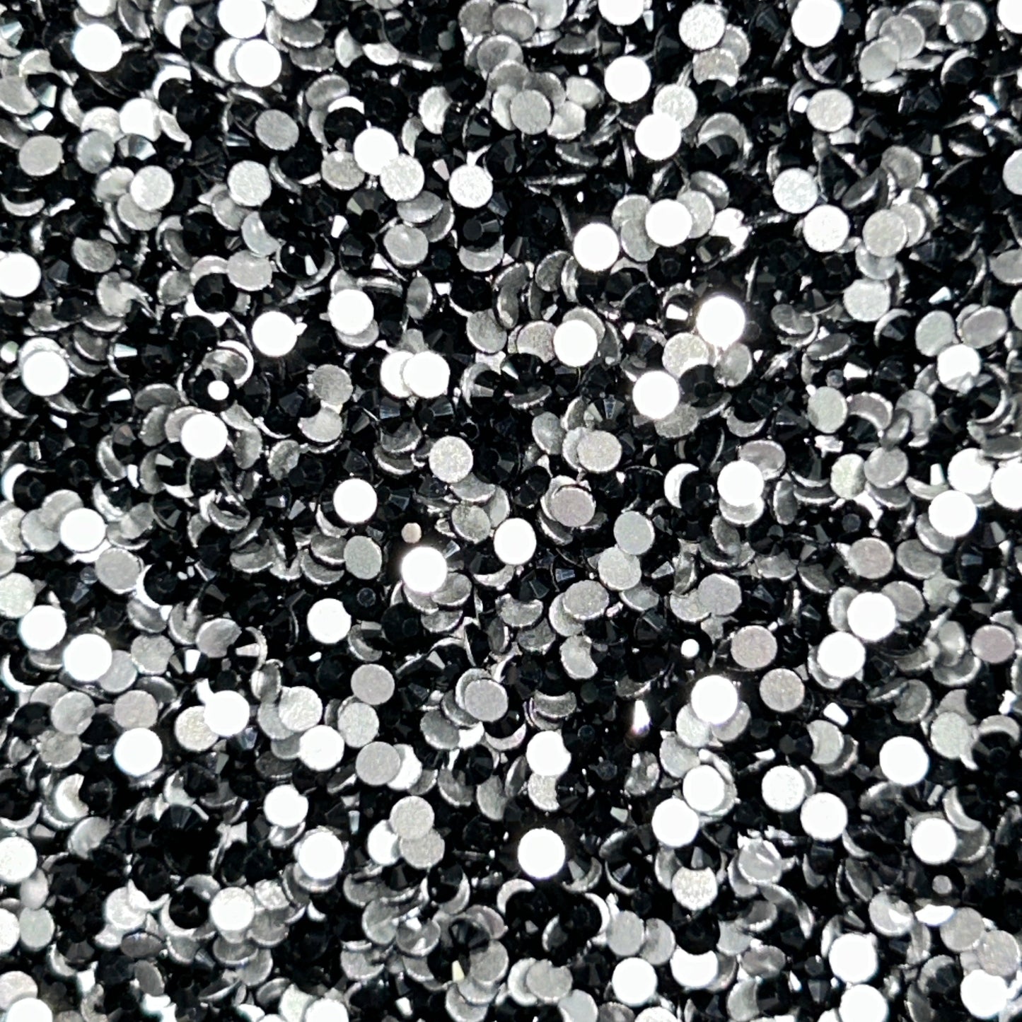 Diamond Dander: SS10 Jet Black Glass Rhinestones