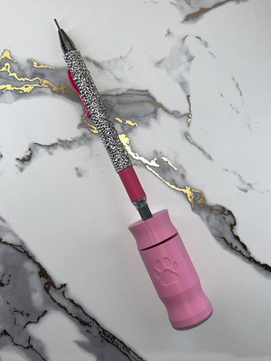 The PAWfect Paw Pal - Retractable Eraser Bling Grip