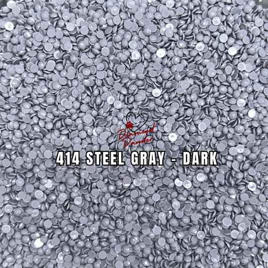 Diamond Dander: 414 Steel Gray - Dark -  Round Drill