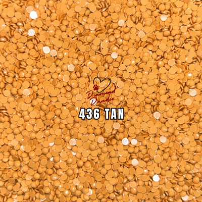 Diamond Dander: 436 Tan -  Round Drill