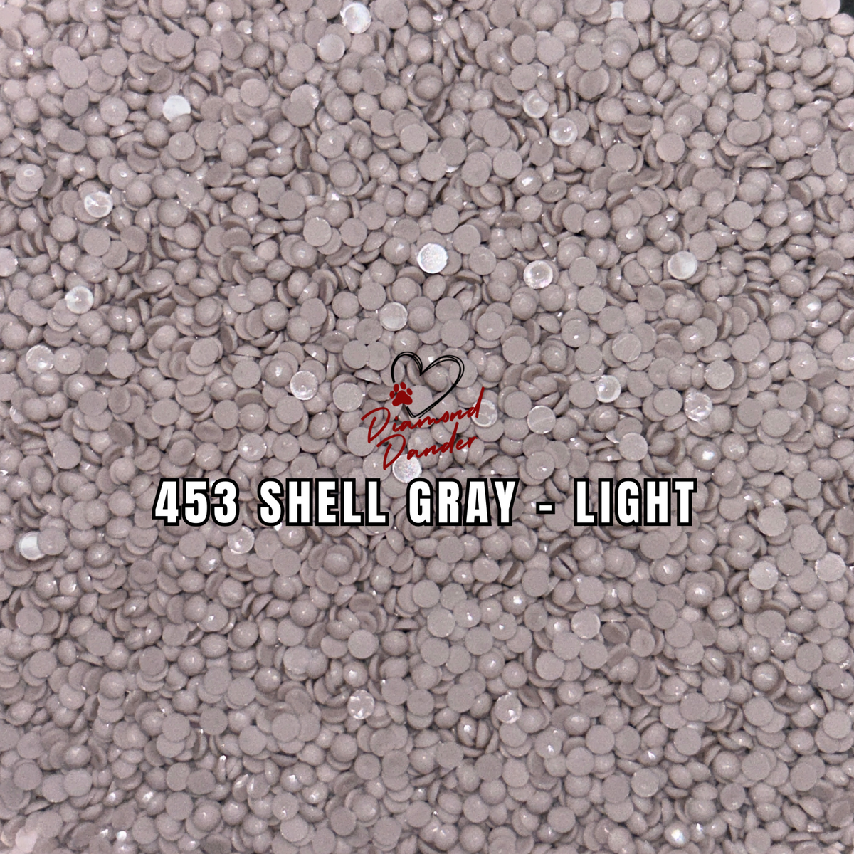 Diamond Dander: 453 Shell Gray - Light -  Round Drill