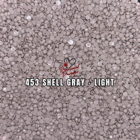 Diamond Dander: 453 Shell Gray - Light -  Round Drill