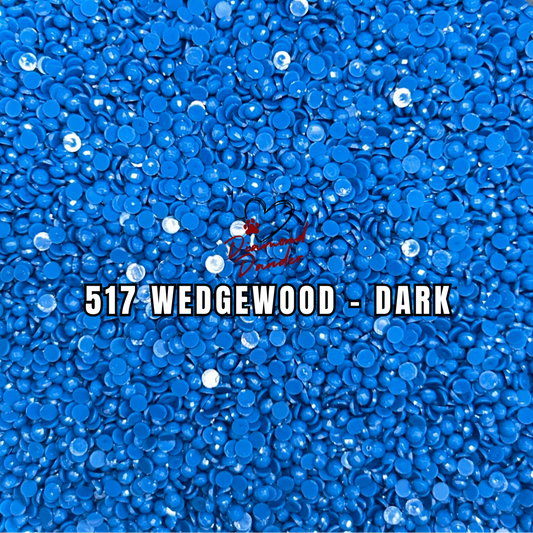 Diamond Dander: 517 Wedgewood - Dark -  Round Drill