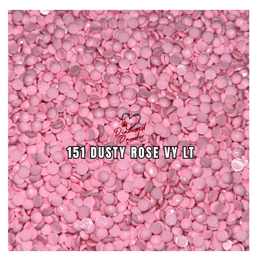 Diamond Dander: 151 Dusty Rose Vy Lt - Round Drill