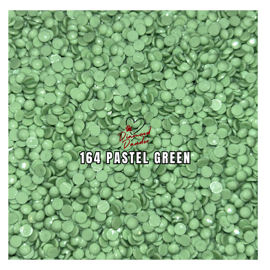 Diamond Dander: 164 Pastel Green - Round Drill