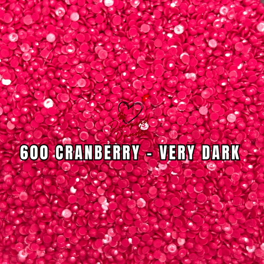 Diamond Dander: 600 Cranberry - Very Dark -  Round Drill