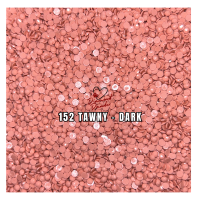 Diamond Dander: 152 Tawny - Dark -  Round Drill