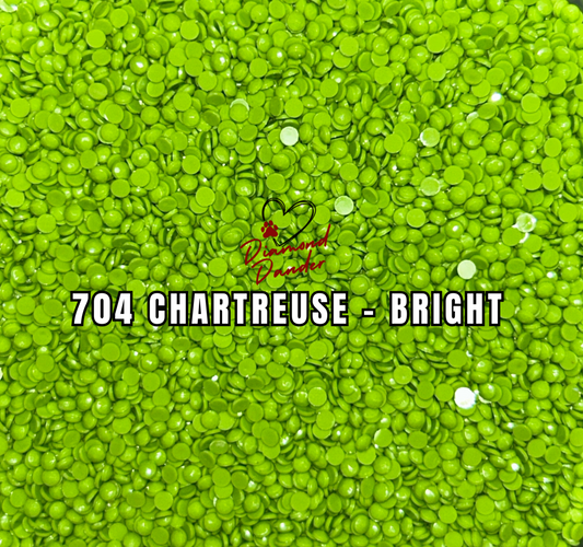 Diamond Dander: 704 Chartreuse - Bright -  Round Drill