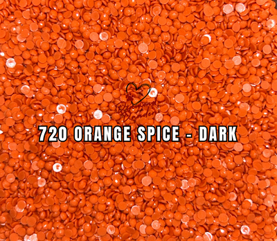 Diamond Dander: 720 Orange Spice - Dark -  Round Drill