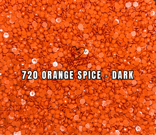 Diamond Dander: 720 Orange Spice - Dark -  Round Drill