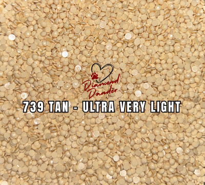 Diamond Dander: 739 Tan - Ultra Very Light -  Round Drill