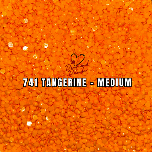 Diamond Dander: 741 Tangerine - Medium -  Round Drill