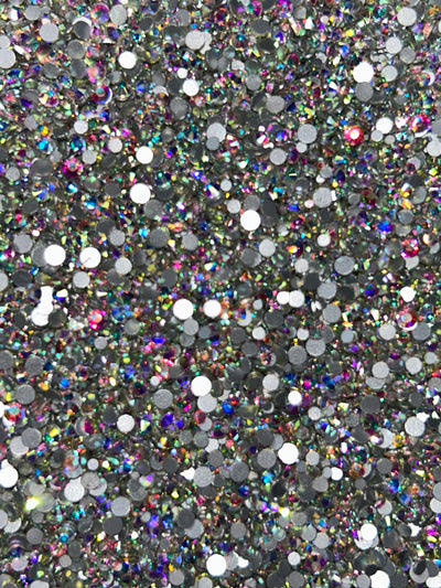 Diamond Dander: SS10 Crystal AB Glass Rhinestones - Silver Back