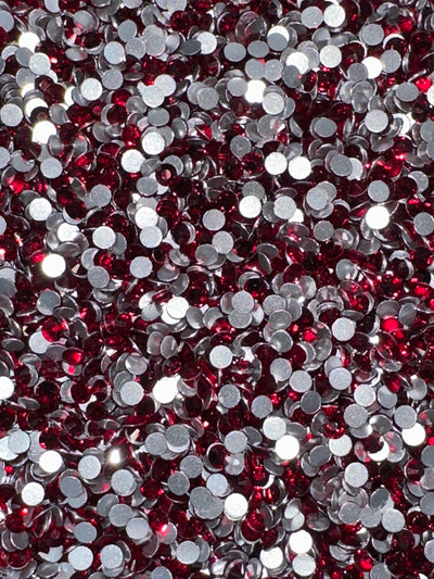 Diamond Dander: SS10 Dark Siam Glass Rhinestones