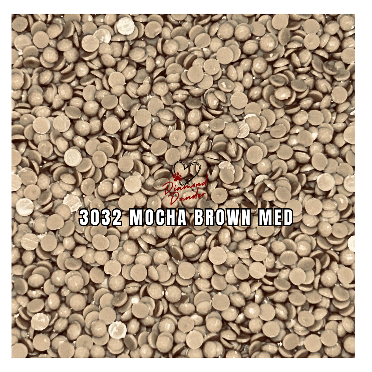 Diamond Dander: 3032 Mocha Brown Med - Round Drill