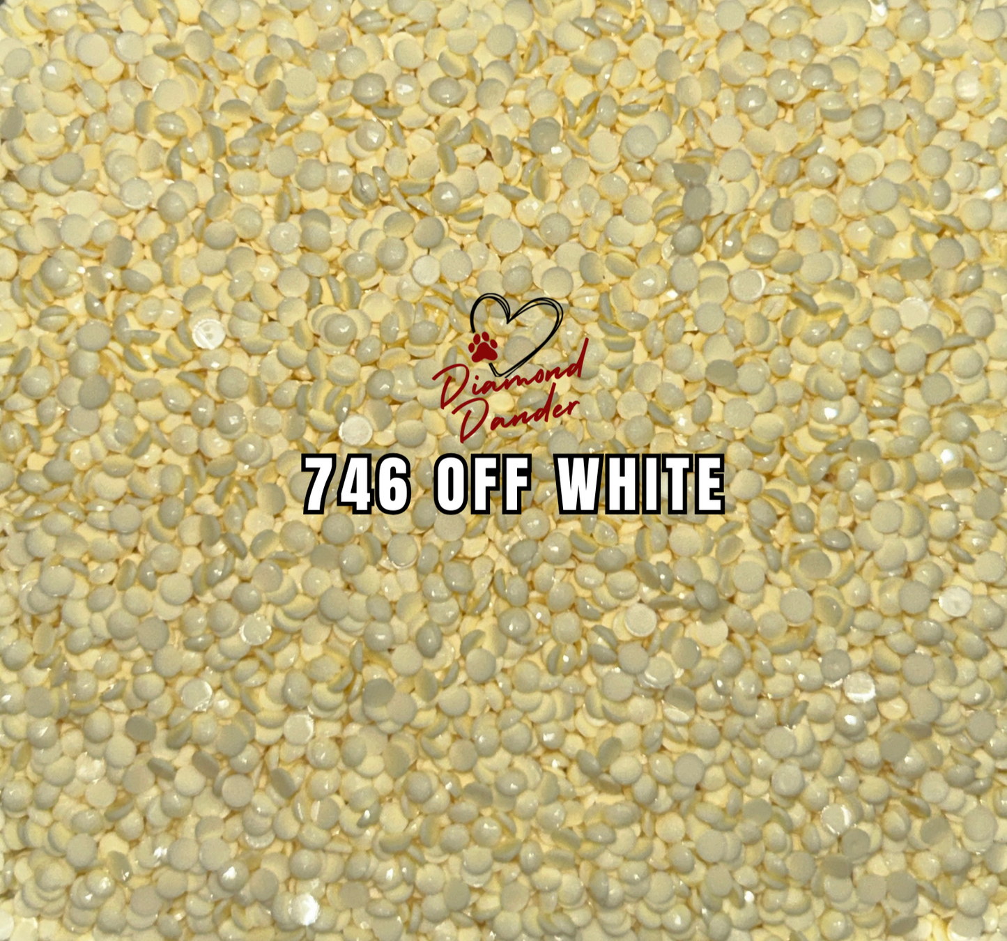 Diamond Dander: 746 Off White -  Round Drill