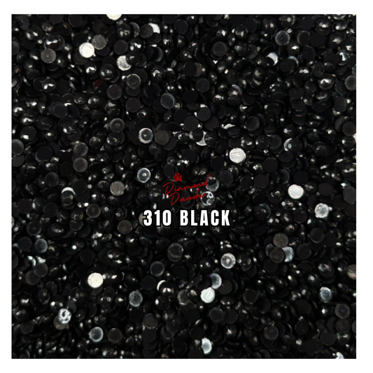 Diamond Dander: 310 Black - Round Drill