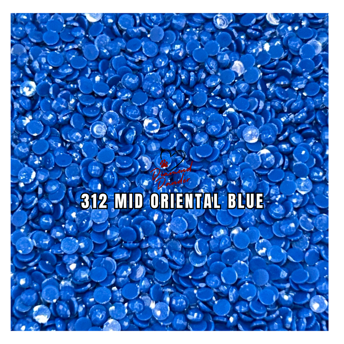 Diamond Dander: 312 Mid Oriental Blue - Round Drill
