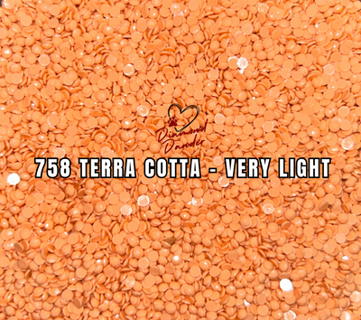 Diamond Dander: 758 Terra Cotta - Very Light -  Round Drill
