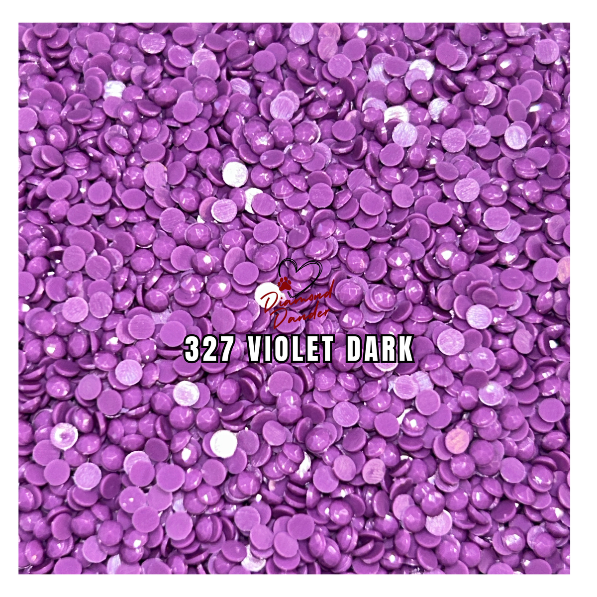 Diamond Dander: 327 Violet Dark - Round Drill