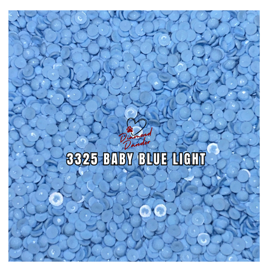 Diamond Dander: 3325 Baby Blue Light - Round Drill