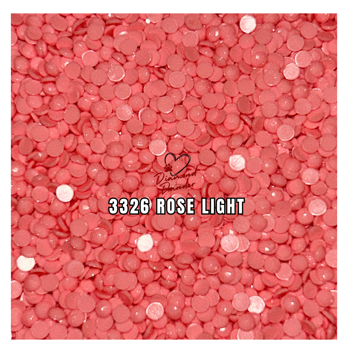 Diamond Dander: 3326 Rose Light - Round Drill