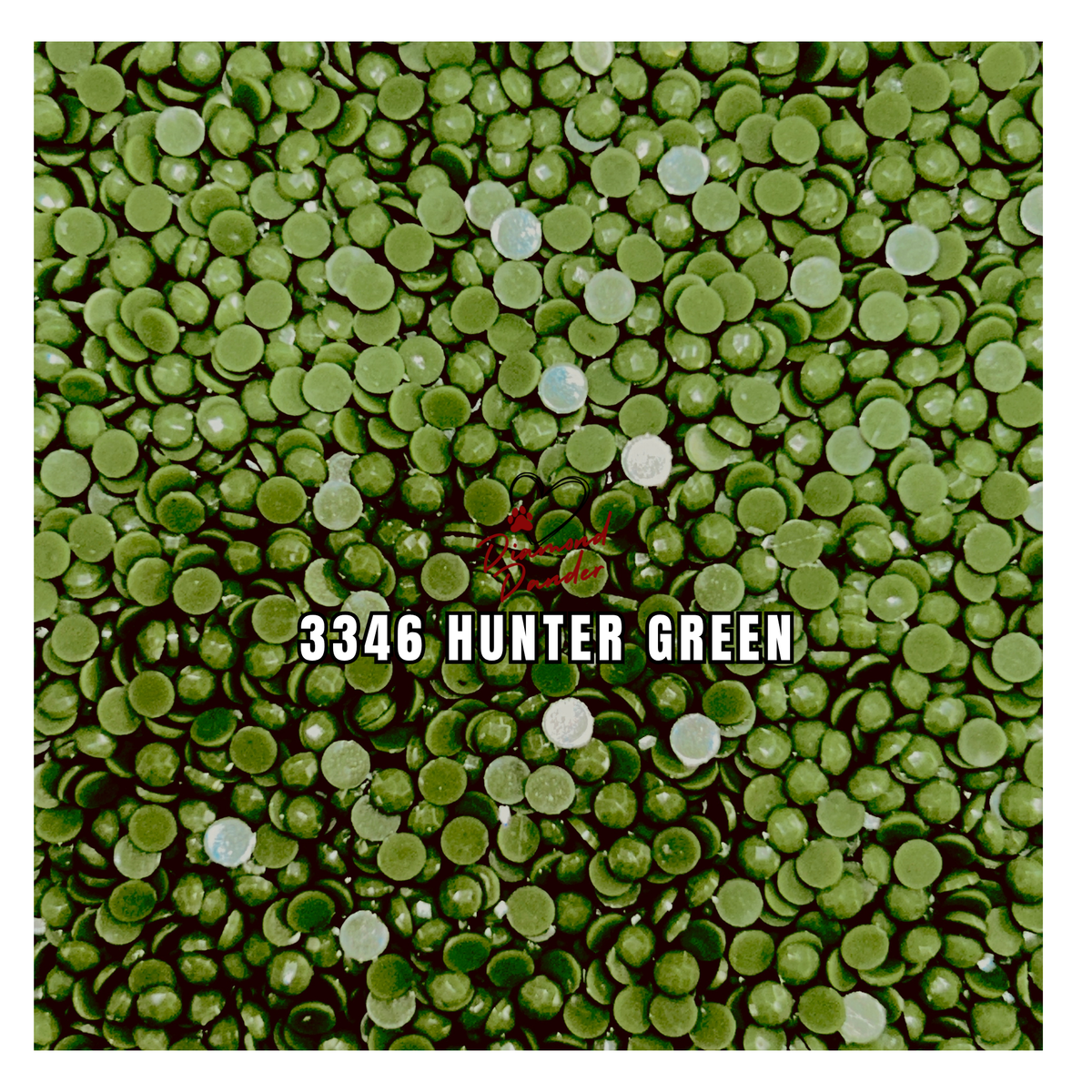 Diamond Dander: 3346 Hunter Green - Round Drill