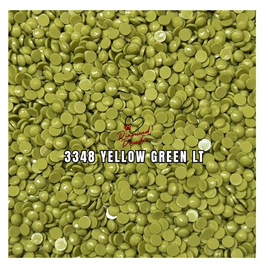 Diamond Dander: 3348 Yellow Green Lt - Round Drill