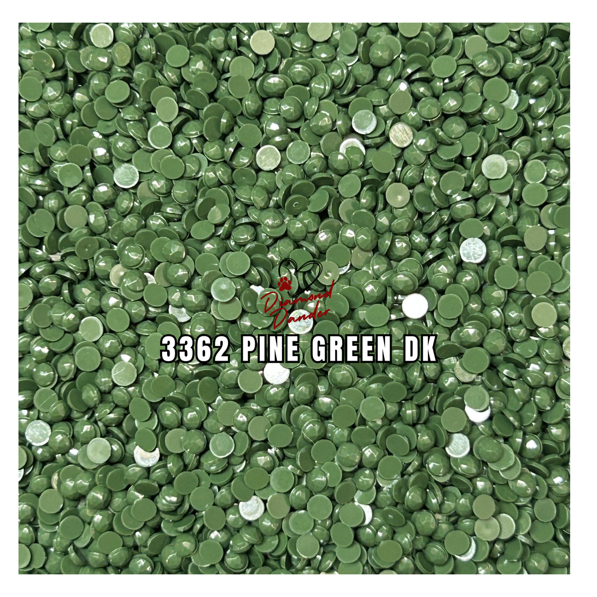 Diamond Dander: 3362 Pine Green Dk - Round Drill
