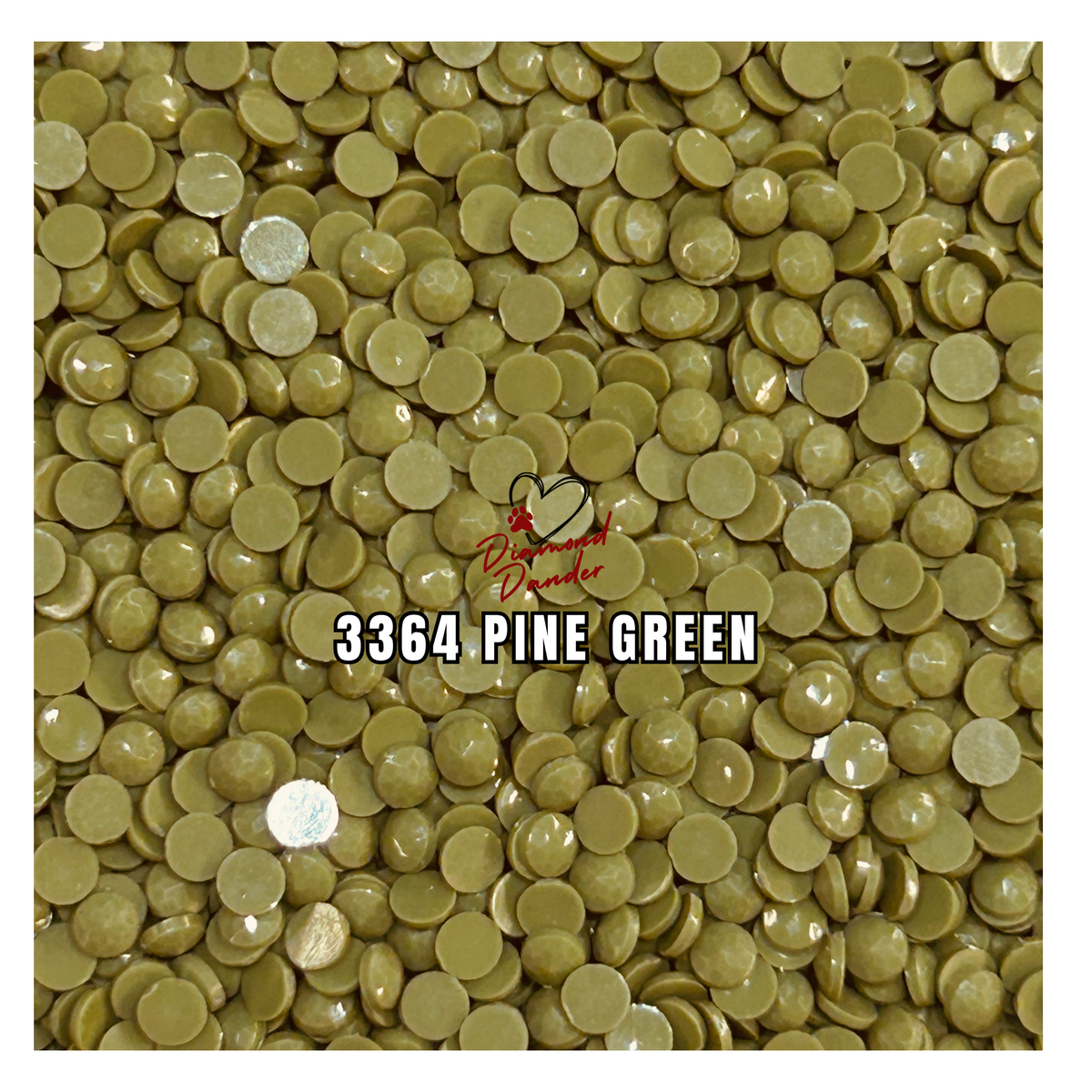 Diamond Dander: 3364 Pine Green - Round Drill