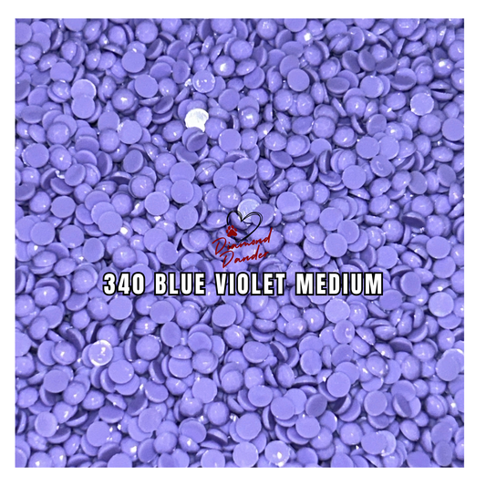 Diamond Dander: 340 Blue Violet Medium - Round Drill