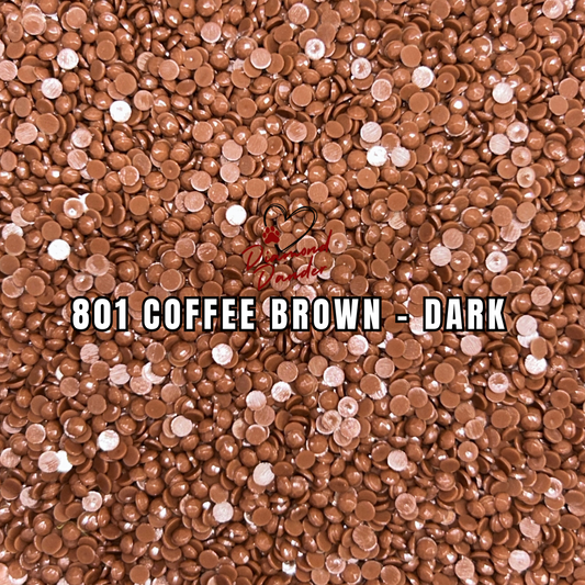 Diamond Dander: 801 Coffee Brown - Dark -  Round Drill